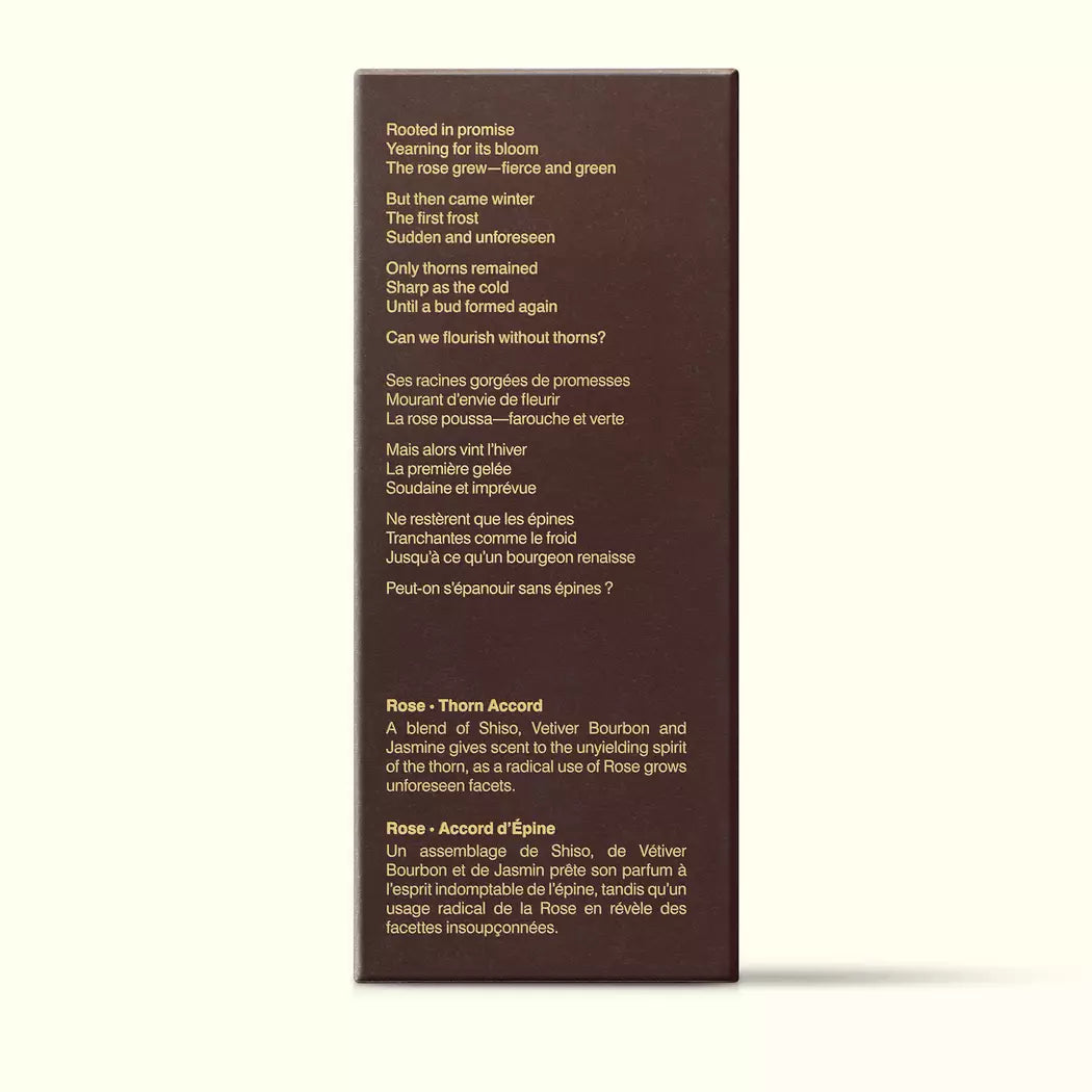 Brown Aesop Silently Hwyl fragrance box shown side-on with printed text on a white background.
